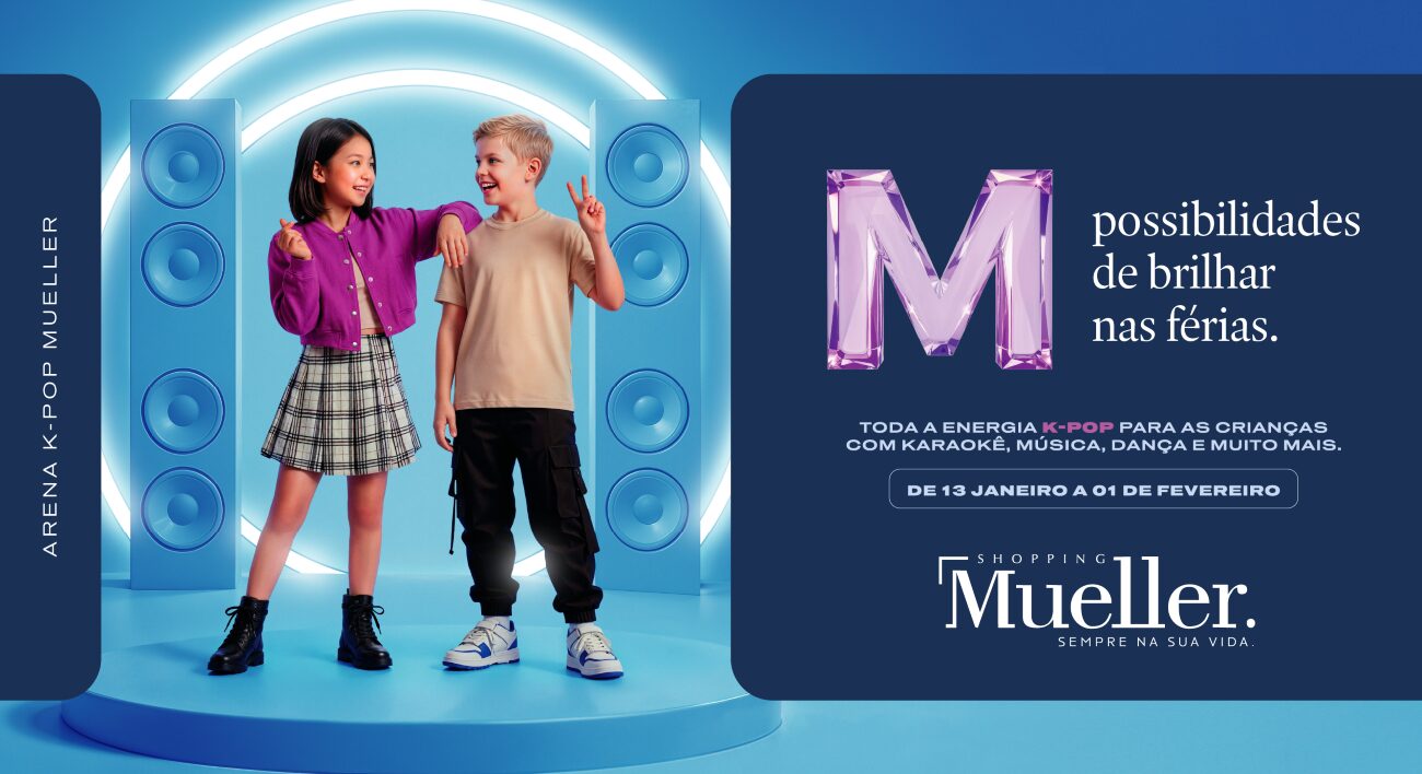 Shopping Mueller transforma férias em diversão com Arena K-pop