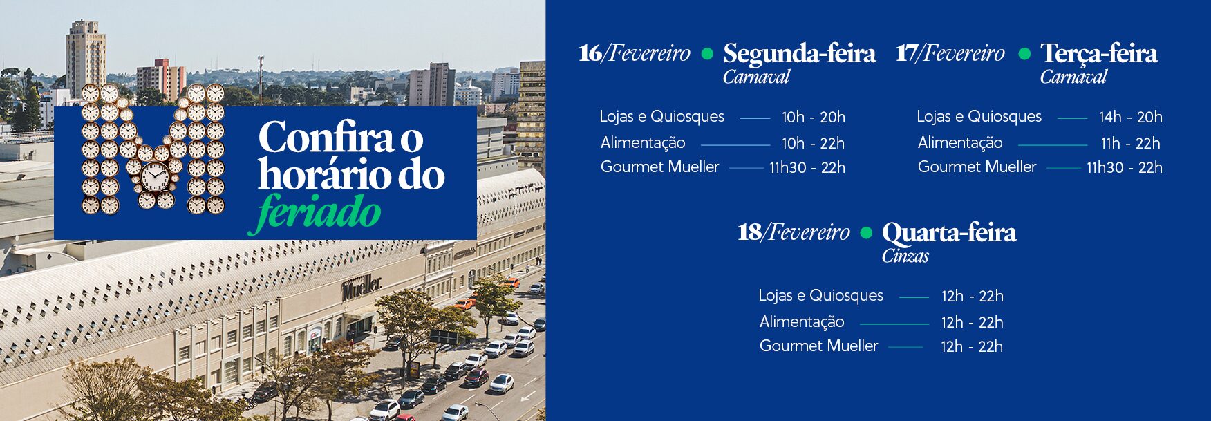 Horários de Carnaval