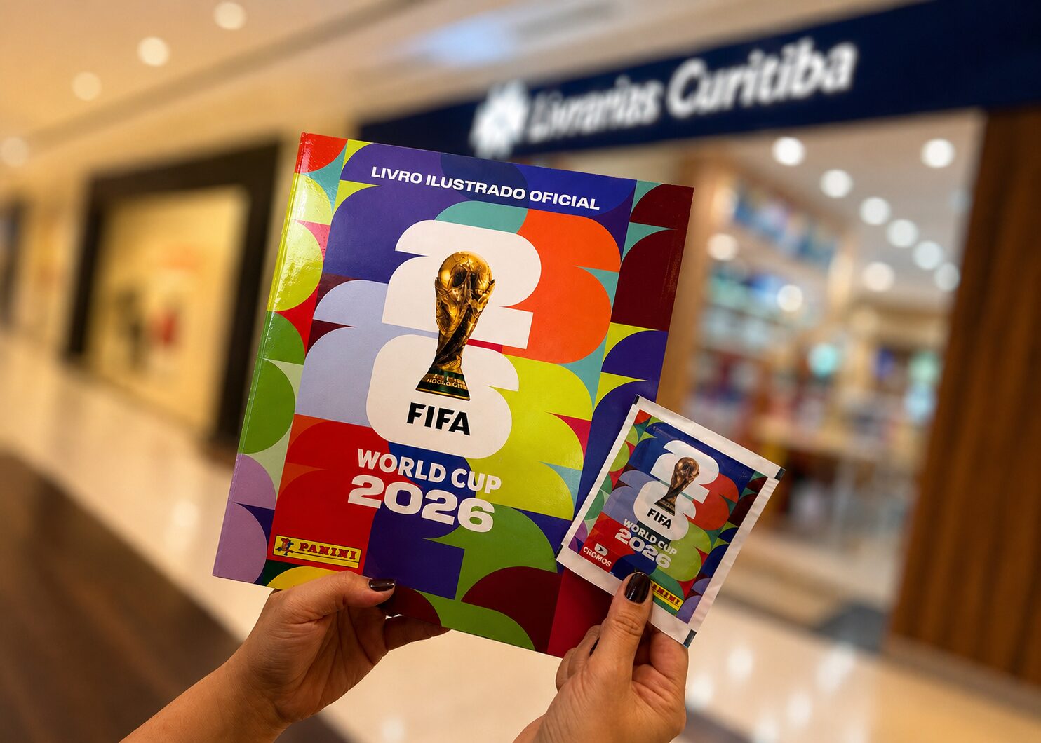 Shopping Mueller cria espaço para troca de figurinhas da Copa do Mundo 