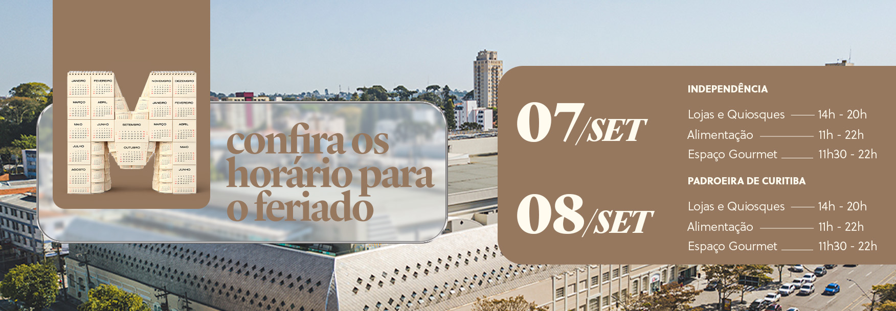 Feriado 07 e 08/09