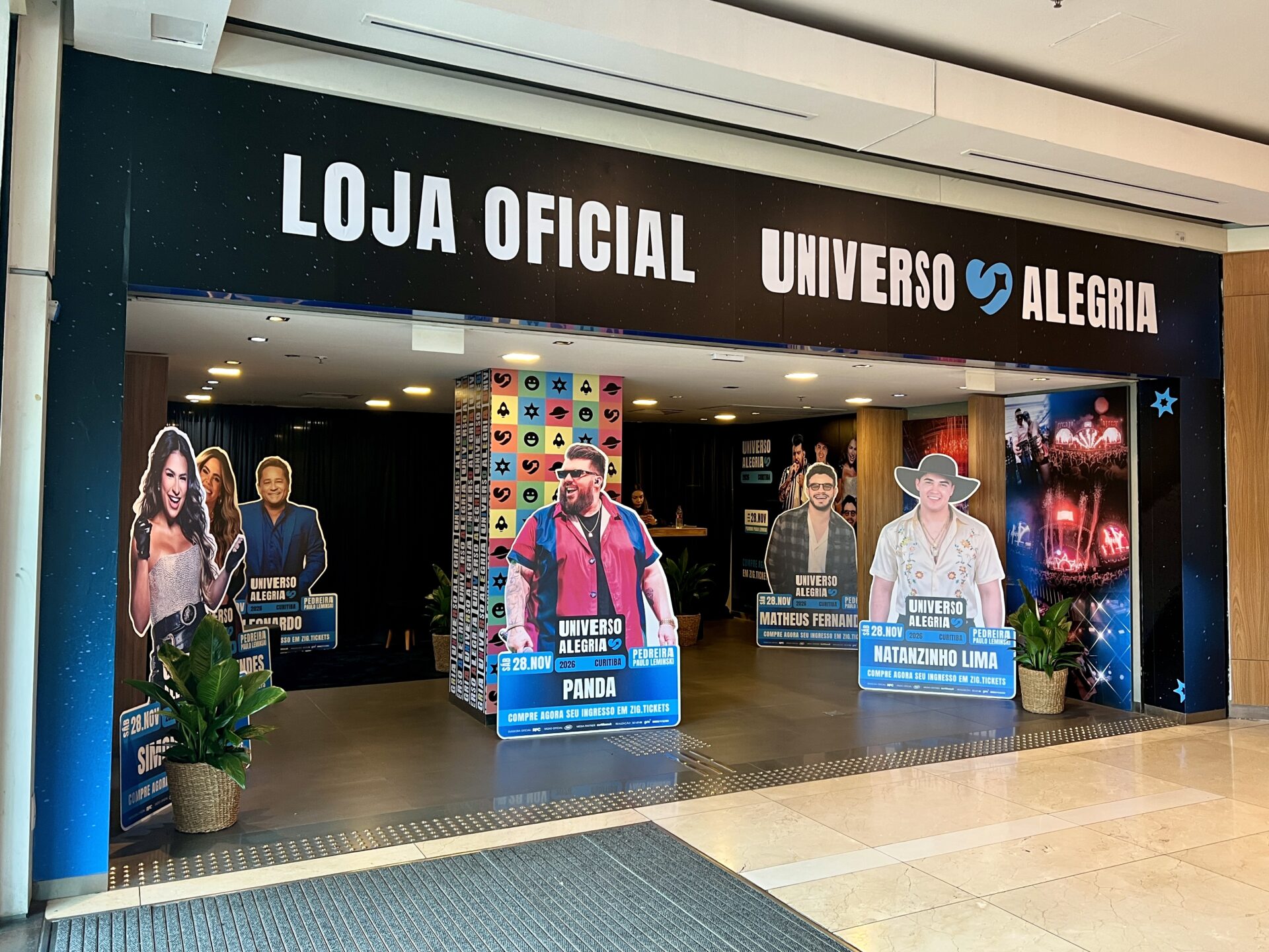 Shopping Mueller recebe bilheteria oficial e exclusiva do Universo Alegria Curitiba 2026